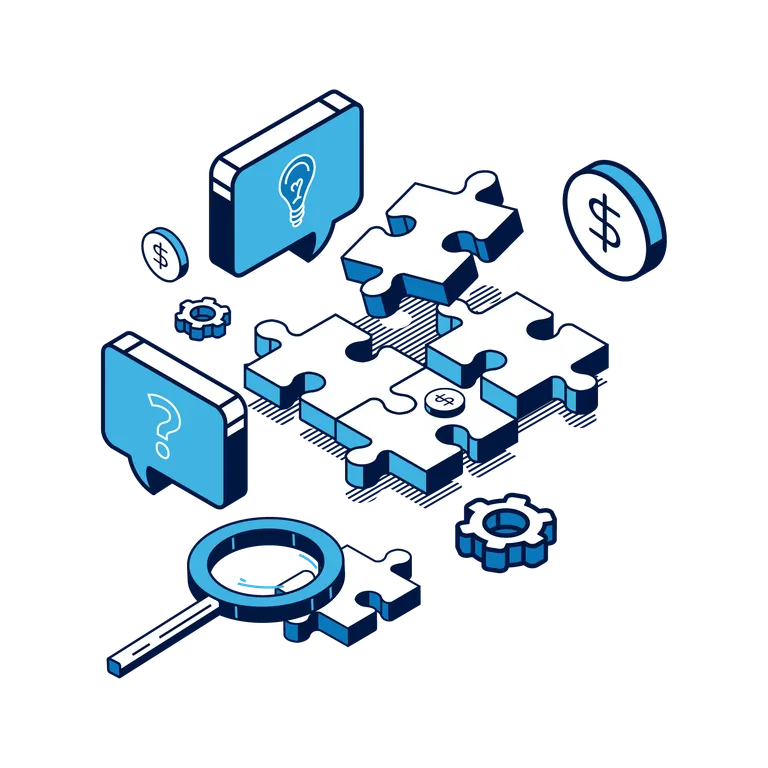 An illustration representing research and discovery.
