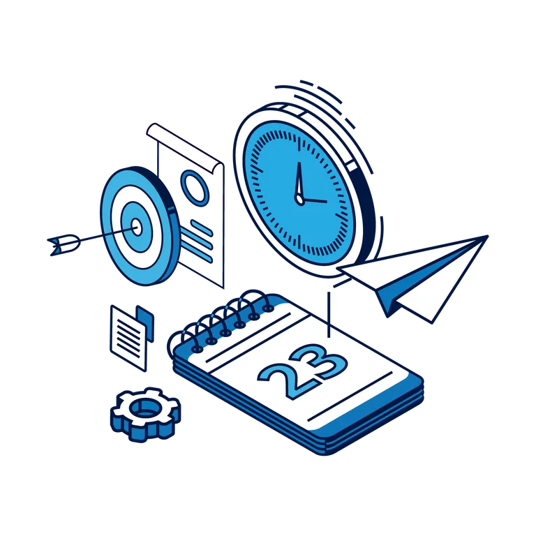 An illustration representing project planning and roadmap.